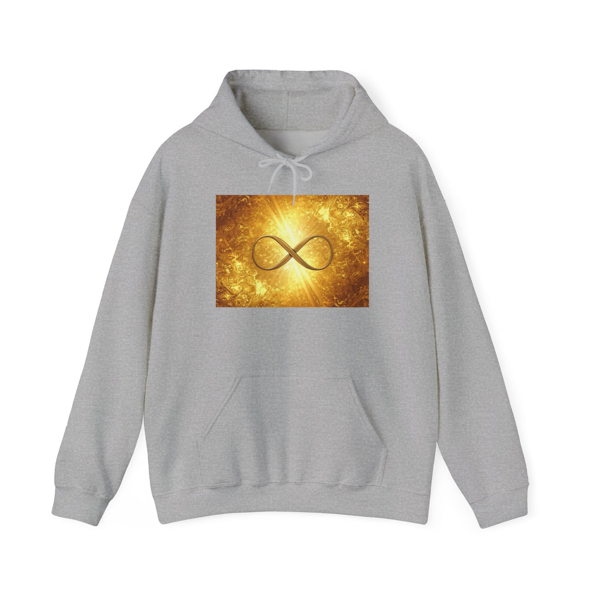 Infinity Symbol Hoodie — Golden Cosmic Eternity Sweatshirt