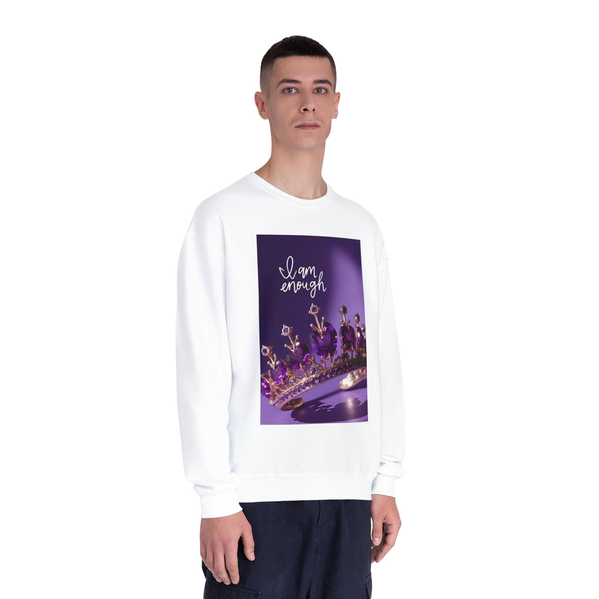I Am Enough Crown Crewneck Sweatshirt
