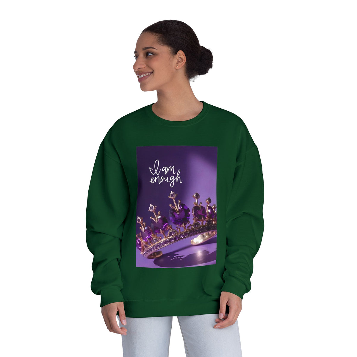 I Am Enough Crown Crewneck Sweatshirt