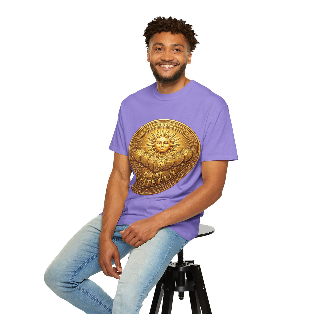 Unisex Garment-Dyed T-shirt Golden Coin