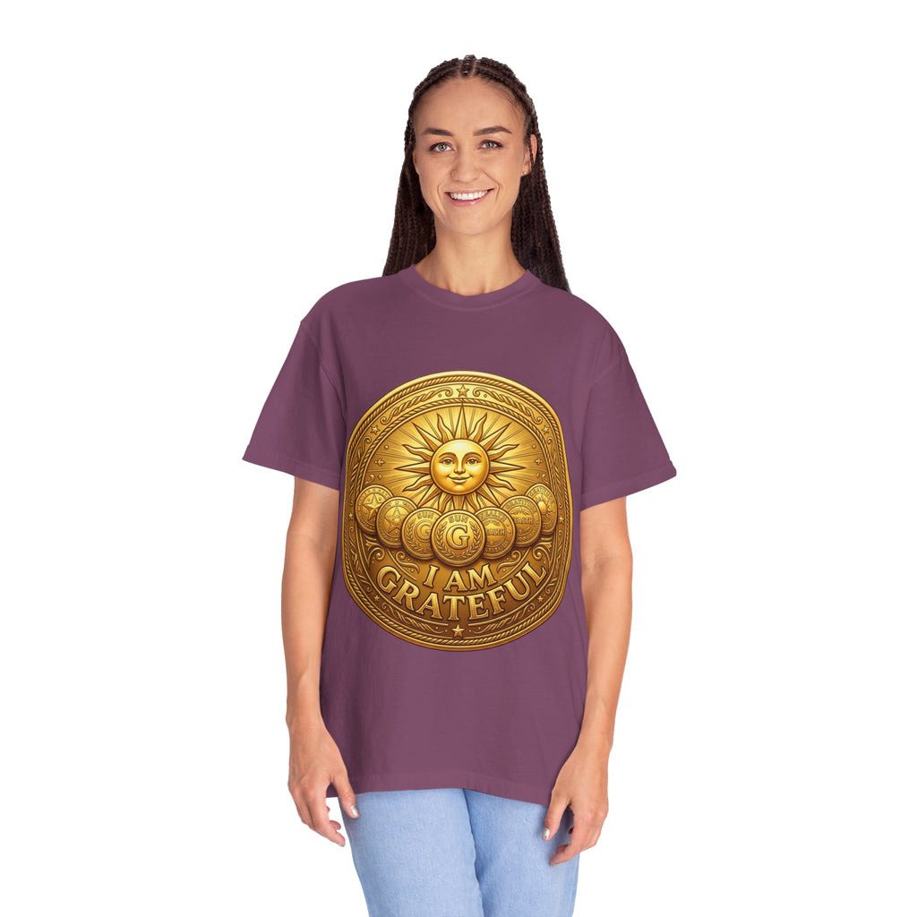 Unisex Garment-Dyed T-shirt Golden Coin